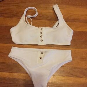 Adorable white bikini